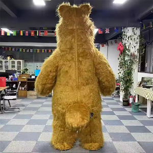 Costume Gonfiabile Gigante da Orso 2,6M, Mascotte Intera per Adulti, Vestito Gonfiabile per Spettacoli, Senza Batterie - Product Image 2