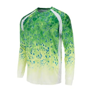 Maillot de pêche à séchage rapide par sublimation, protection UV, t-shirts pour hommes, UPF 50+, manches longues, chemises de pêche pour adultes - Product Image 1