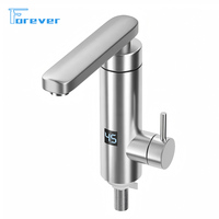 Robinet chauffe-eau électrique portable pour cuisine et salle de bain, chauffage instantané, bouton rotatif manuel à 360 degrés - Protection contre la surchauffe