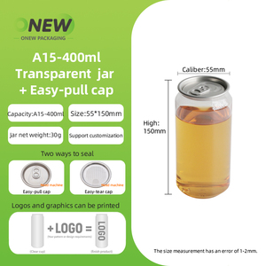 Boîte de <span class=keywords><strong>Boisson</strong></span> en Aluminium 400 ml, Offre Spéciale, pour Boissons, Gâteaux et Desserts, en Plastique PET - Product Image 2