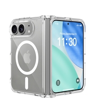 Étui de téléphone magnétique transparent et étanche pour iPhone Duo, coque transparente antichoc en TPU et PC, compatible avec la charge sans fil, idéal pour le sport