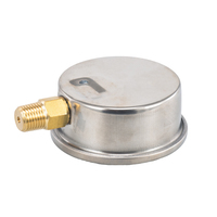 Manomètre mécanique à tube Bourdon Double-An Y100BF pour compresseur d'air et système hydraulique - Plage de mesure -0,1-0 MPa - Garantie 1 an