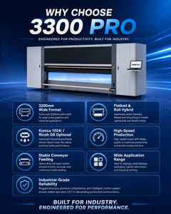 Impresora UV de cama plana con cinta transportadora de 3300 mallas, tipo gabinete, para producción de pancartas, sistema de impresión de grado industrial. - Product Image 4