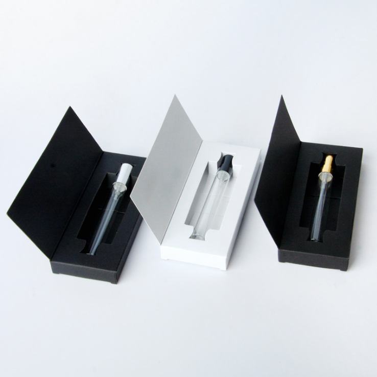 wholesale 2ml 3ml 5ml 10ml custom empty perfume glass fine mist spray bottle with screw cap with custom packing box