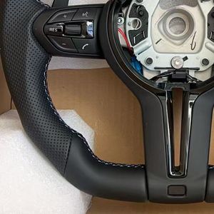 Volant en cuir adapté aux modèles <span class=keywords><strong>BMW</strong></span> F30 F32 F10 F11 F12 F15 F31 F20 F25 F22 F36 F33 F05 F90 E90 E87 E71 - Product Image 4