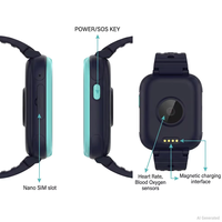 Reloj Inteligente para Niños con GPS 4G LTE y SOS, Resistente al Agua IP68, Carcasa de Aleación, Pantalla Táctil IPS, 5-10 Días de Duración de la Batería, Rastreador de Seguridad para Estudiantes
