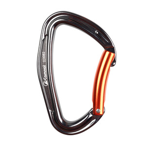 คาราไบเนอร์แบบล็อคแบตเตอรี่ อลูมิเนียมอัลลอยด์ อุปกรณ์ปีนเขา ตะขอเกี่ยวเพื่อความปลอดภัยสำหรับกิจกรรมกลางแจ้ง - Product Image 1