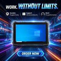 Tablet Industrial Resistente OEM de 10 Pulgadas con Windows, Escáner de Código de Barras 4G, Resistente a Golpes, Impermeable IP67, Procesador Intel