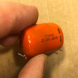 Nuovo Condensatore Originale Vintage Sprague Orange Drop .22 uf 600v per Chitarra - Pronta Consegna - Product Image 2