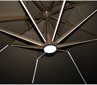Lampe solaire LED d'extérieur, 4/10 pieds, pour Bar, Restaurant, Patio, plage, étanche