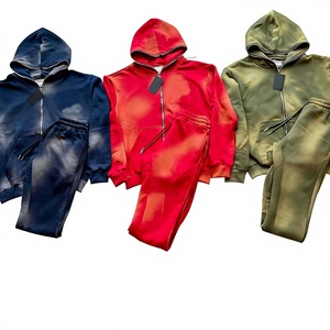 Conjuntos para hombre, diseño con cremallera, sudaderas con capucha, conjunto de dos piezas, conjunto de sudadera con capucha. - Product Image 1