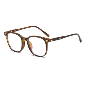 Monturas de Gafas Rectangulares de Estilo Coreano para Mujer, Metales TR, Montura Completa, Lentes de PC con Protección Anti Luz Azul, YC8009-D1 - Product Image 2