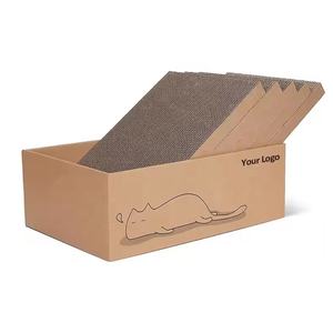 Confortável Papel Ondulado <span class=keywords><strong>Cat</strong></span> <span class=keywords><strong>Scratcher</strong></span> Board Raspador para Gatos Scratch Board Coçar Post Garra Grinder - Product Image 1