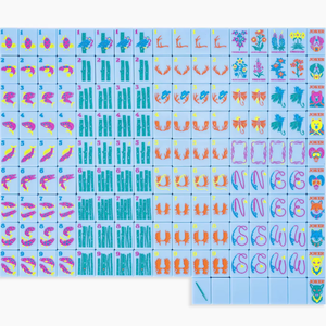 ชุดไพ่นกกระจอกอะคริลิคแบบอเมริกันสีฟ้า ชุดเกมไพ่นกกระจอกสิงคโปร์ ญี่ปุ่น มาเลเซีย ของขวัญงานฝีมือ - Product Image 1