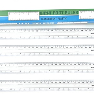 Regla de Plástico Transparente Recta de Alta Precisión de 30 cm, la Más Vendida de Fábrica, Ideal para Estudiantes y para Dibujar Líneas Rectas - Product Image 4