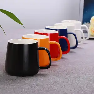 Tasse en céramique de porcelaine à haute température exquise café multicolore moderne tasse de jetée de graisse allemande tasse de thé de logo personnalisé