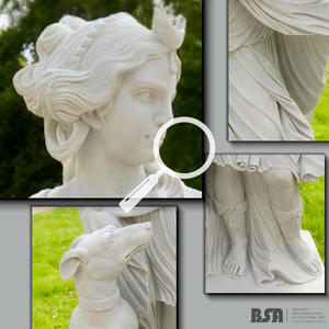 Statue <span class=keywords><strong>de</strong></span> <span class=keywords><strong>femme</strong></span> romaine en marbre européen, sculptée à <span class=keywords><strong>la</strong></span> main, durable, décoration <span class=keywords><strong>de</strong></span> parc extérieur - Product Image 2