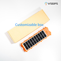Localisateur GPS solaire 15600mAh avec charge solaire, BDS, GPS, BeiDou, expédition logistique à l'étranger, conteneurs, étanche IP67, suivi GPS