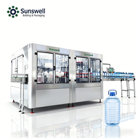 Machine de remplissage de bouteilles d'eau de 5 gallons / Remplisseuse et capsuleuse de grands bidons