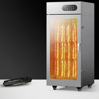 Wursttrockner 1500W Gebläse mit 30 Haken, Wurstschrank und Feuchtigkeitsabsaugung für Feinkostläden