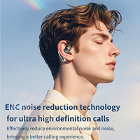 Casque d'écoute mono K26 pour le sport et le bureau, 180 °   Écouteur mains libres rotatif, connectez deux appareils, écouteur sans fil OWS