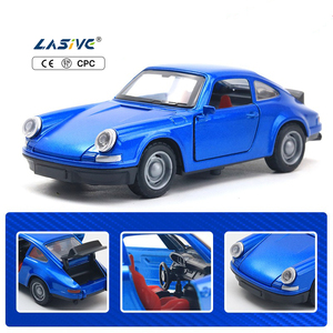 Giocattoli LASIVE 1:36 Retro lega pressofusa auto giocattolo Pullback modello di auto sportiva con simulazione di apertura della porta per i bambini - Product Image 6