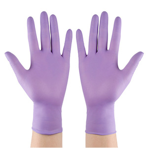 Guantes de Nitrilo Morados Along The Way de 9 Pulgadas, No Estériles, Sin Polvo, Sin Látex, Para Procesamiento de Alimentos, Belleza, Uso Doméstico y en Fábrica - Product Image 1