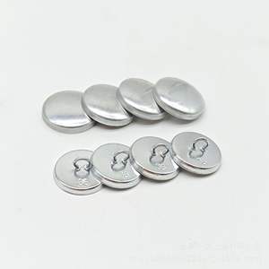 Bottoni in Metallo Alluminio con Gambo a Filo, Gusci Vuoti per Rivestimento in Tessuto, per Mobili e Divani, Prezzo all'Ingrosso - Product Image 6