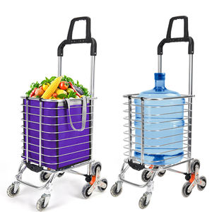 Multifunctionele 3-wielige Opvouwbare Winkelwagentje Accessoire Voor Traplopen - Product Image 2