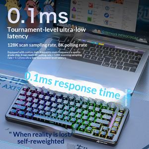 Clavier de jeu magnétique Attack Shark X82PRO HE, disposition 75 %, tri-mode, avec précision RT de 0,01 mm, prise en charge 8 kHz, RT/Snap Tap/DKS/MT/TGL - Product Image 5