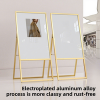 Stand Display Mall YXM Model 6090, Papan Iklan Poster Logam Lipat Minimalis Modern, Rak Promosi Acara