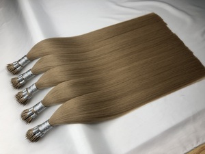 Meilleure Vente 2023 Extensions de Cheveux Nano Ring Cheveux Vierge Remy à Cuticules Entièrement Alignées Double Brin Dropshipping - Product Image 2