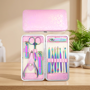 Luxurious 7 In 1 Stainless Steel <b>Nail</b> <b>Kit</b> With Portable Case For Manicure Adult Use - Product Image 3