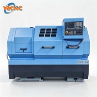 Tour CNC à lit plat CK6136, machine de tournage horizontale automatique pour atelier industriel