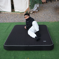 Matelas de camping gonflable léger et pliable en PVC moderne avec oreiller intégré pour la randonnée