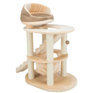 Torre para Gatos TRIXIE Elsa Senior de 43.7 Pulgadas, Postes Rascadores de Sisal, Hamaca de Felpa, Escaleras, Plataforma Superior con Cama, Juguete Colgante para Gatos - Product Image 2
