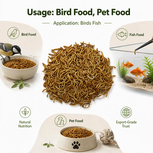 SINO CROWN Fabricant chinois direct de vers de farine jaunes séchés de haute qualité pour animaux de compagnie, emballés en sacs plastiques, pour toutes les étapes de vie des animaux - Product Image 6
