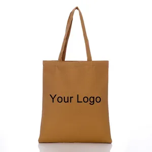 Bolsa de compras de lona de algodón personalizada al por mayor con impresión de logotipo y patrón de letras - Product Image 4
