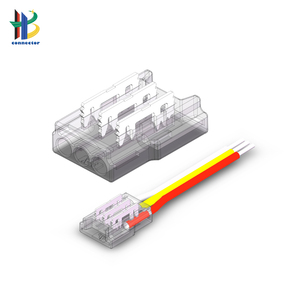 Connecteurs de bande LED 12mm 10mm 8mm 3Pin WS2811 WS2812B Non étanches pour bande lumineuse Connexion facile bande à fil - Product Image 1