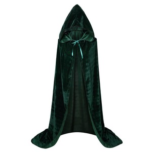 Capa de terciopelo para Halloween, <span class=keywords><strong>disfraz</strong></span> Medieval con capucha, <span class=keywords><strong>disfraz</strong></span> de <span class=keywords><strong>bruja</strong></span>, <span class=keywords><strong>disfraz</strong></span> de Halloween, abrigos, fiesta para niños y adultos, puesta en escena - Product Image 3