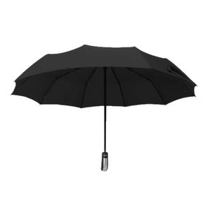 Factory Wholesale 10k Fully Automatic <b>Umbrella</b> UV Proof Black Coating Large Windproof 3 Folding <b>Umbrellas</b> - Product Image 4