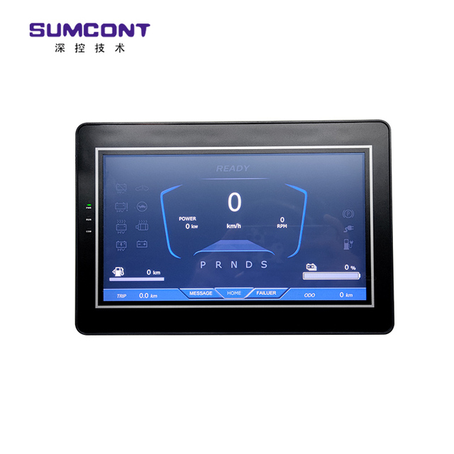 SUMCONT Customizable 10-30V TFT LCD Display Instrumentation Dashboard Speed RPm Meter for Electric Vehicle Ev Conversion Kit