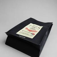 Sachet de café personnalisé imprimé, refermable avec fermeture éclair, thermoscellable, de qualité alimentaire, haute barrière, pour grains de café