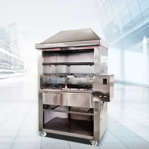 Best Prise 201/304 Stainless Steel Barbecue Equipment Hot Pot Oven Smokeless Chicken Mutton Barbecue Machine