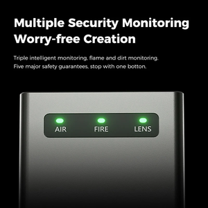 Para Falcon 2 Pro, Grabador y Cortador Láser de CO2 de 40W con Diseño CNC Cerrado, Monitoreo Visual de 360° y Múltiples Funciones de Seguridad - Product Image 4