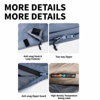 Doublure de sac de couchage ultra-légère et compacte, pour camping et voyage en extérieur en été, compatible duvet et coton synthétique, connectable