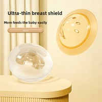 Protector de Pezones de PPSU con Diseño Innovador, Transparente, con Orificios, Cómodo, Borde Suave de Silicona, Manual, Libre de BPA