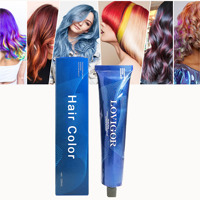 Crème colorante permanente pour cheveux à faible teneur en ammoniaque - Multi-couleurs (brun, rouge, noir, vert, jaune, bleu) pour cheveux normaux par une autre marque