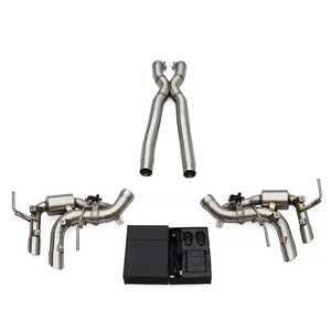 Sistema de Escape de Competición con Tubos de Eje Valvulados y Tubo Intermedio Race X, Reemplazo Directo OEM Personalizado para Ferrari Purosangue FUV V12 6.5L <span class=keywords><strong>2022</strong></span>+ - Product Image 1