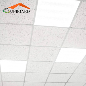 600*600mm 12mm Độ dày trong nhà không thấm nước sợi khoáng Trần Giả Dễ dàng cài đặt - Product Image 2